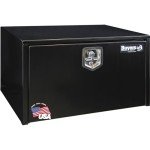 Buyers Products 1702303 Black Steel Underbody Truck Box, 18 x 18 x 30 Inch, Made In The USA, 14 Ga Black Steel Trailer/Truck Bed Tool Box, Weather-Resistant, Locking T-Latch