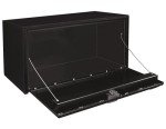 Buyers Products 1702303 Black Steel Underbody Truck Box, 18 x 18 x 30 Inch, Made In The USA, 14 Ga Black Steel Trailer/Truck Bed Tool Box, Weather-Resistant, Locking T-Latch