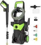 Electric Pressure Washer - 3000PSI Electric Power Washer with 33FT Pressure Hose, 33FT Power Cord, 4 Nozzles,450ML Foam Bottle, High Pressure Washer for Cars, Fences, Patios, Driveways
