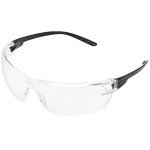 Amazon Basics Safety Glasses, Anti-Fog, Scratch Resistant Polycarbonate Lens, Clear/Black, 12-Pack (Previously Amazon Commercial brand)