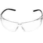 Amazon Basics Safety Glasses, Anti-Fog, Scratch Resistant Polycarbonate Lens, Clear/Black, 12-Pack (Previously Amazon Commercial brand)