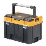 DEWALT TSTAK Tool Box, Deep, Long Handle, Extra Large Design, Fixed Divider for Tool Organization, Water and Debris Resistant (DWST17814)