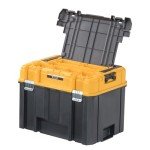 DEWALT TSTAK Tool Box, Deep, Long Handle, Extra Large Design, Fixed Divider for Tool Organization, Water and Debris Resistant (DWST17814)