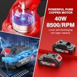 21V Hedge Trimmer Cordless & Grass Shear, 2-in-1 3000mAh Battery Bush Trimmer Handheld Hedge Clippers, Mini Hedge Shears Grass Trimmer for Garden, Lawn Care