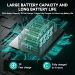 Andeman Cordless Pressure Washer 800PSI 1.5GPM - 3.0Ah Battery Portable Cordless Pressure Washer with 6-in-1 Nozzle | for Car Washing, Driveway, Patio, Fence, Home Cleaning