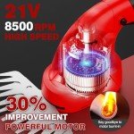 21V Hedge Trimmer Cordless & Grass Shear, 2-in-1 3000mAh Battery Bush Trimmer Handheld Hedge Clippers, Mini Hedge Shears Grass Trimmer for Garden, Lawn Care