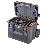 CRAFTSMAN TRADESTACK Tool Box with Wheels, Waterproof, Stackable System, Portable Rolling Storage for Indoor/Outdoor Use, 22.5 Inch (CMST21445)