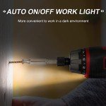 AVID POWER Electric Screwdriver Set Rechargeable 4V Cordless Screwdriver Kit with 44pcs Accessories, 5.65Nm Screw Gun, 5+1 Torque Setting, 2 Position Handle with LED Light