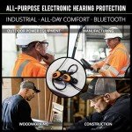 ISOtunes PRO 3.0: Bluetooth Hearing Protection Earbuds, 27 dB NRR, IP67 Water and Dust Proof, 20 Hour Battery Life, High Fidelity Audio Performance (Safety Orange)