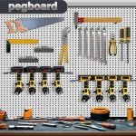 Power Tool Organizer Wall Mount: Cordless Drill Holder Storage Rack - Drill Hanger Battery Tools Shelf for Garage - Gift for Dad and Husband