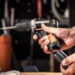 WORX WX128 Cordless Screwdriver 12 V 25 Nm 2 Speed and LED Light Cordless Drill Screwdriver Set for Drilling and Screws with Li-ion Battery, Charger and Case