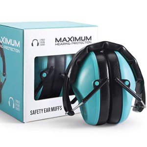 Pro For Sho 34dB NRR Hearing Protection Ear Muffs - Highest NRR in Compact Design, Noise Cancelling Headphones for Adults and Kids, Sensory Autism Ear Protection for Shooting, Gun Range, Mowing, Work