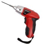 25-Piece Electric Screwdriver Set - Cordless Drill with LED Work Light, Automatic Spindle Lock, and Screw Driver Bits by Stalwart (Red)