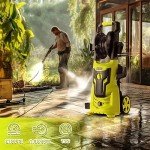 DEKOPRO Power Washer: 2150PSI Max. 1.8GPM Electric Pressure Washer with Hose Reel, Green, DKKHW06