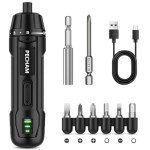 PECHAM 3.6V 2000mAh Cordless Screwdriver,Electric Screwdriver,350 RPM&5 Torque 5Nm,TYPE-C Charging, 8 Pcs Bits for Home Repairs,Portable Compact Design,Gifts for Men Him Dad Boyfriend