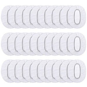 Outus 100 Pack Clear Disposable Ear Protectors Waterproof Ear Covers for Hair Dye, Shower, Bathing