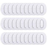 Outus 100 Pack Clear Disposable Ear Protectors Waterproof Ear Covers for Hair Dye, Shower, Bathing