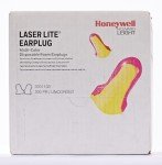 Howard Leight by Honeywell Laser Lite High Visibility Disposable Foam Earplugs, Pink/Yellow , 200-Pairs (LL-1) - 3301105