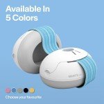 Alpine Muffy Baby Ear Protection for Babies and Toddlers up to 36 Months - CE & ANSI Certified - Noise Reduction Earmuffs - Comfortable Baby Headphones Against Hearing Damage & Improves Sleep - Blue