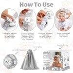 YomauiYee Baby Headphones-Infant Ear Protection for Babies 0-36 Months,Infant Earmuffs with Little Bear Design Noise Cancelling Headphones for Improves Sleep,Baby Travel Essentials for Outdoor
