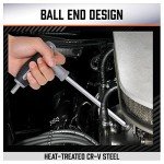 HORUSDY 18-Piece T-Handle allen wrench set, Inch/Metric Long Arm Ball End Hex Key Wrench Set, MM(1.5mm-10mm) SAE(1/16"-3/8")