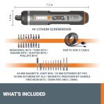 WORX 4V Lithium Screwdriver 30-Piece Accessory Kit WX242L