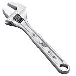 Jetech 8-Inch Adjustable Wrench - Professional Heavy Duty Chrome Vanadium Steel Shifter Spanner with Inch/Metric Scale Wide Caliber Opening