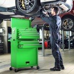 Dawmilon Tool Chest, 8-Drawer Rolling Tool Storage Cabinet with Wheels, Detachable Top Tool Box, and Locking Mechanism, Metal Tool Cart with Liner and 6 Hooks for Garage, Workshop, Green