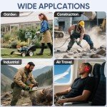 TICONN Noise Cancelling Headphones for Adults, NRR 26dB Ear Muffs for Noise Reduction, Adjustable Ear Muffs for Shooting Range, Construction, Studying, Concerts, and Fireworks (Soft Pink)