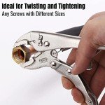 Mr. Pen- 7 Inch Curved Jaw Alloy Steel Locking Pliers with Wire Cutter and Adjustable Wrench