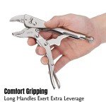 Mr. Pen- 7 Inch Curved Jaw Alloy Steel Locking Pliers with Wire Cutter and Adjustable Wrench