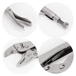 Mr. Pen- 7 Inch Curved Jaw Alloy Steel Locking Pliers with Wire Cutter and Adjustable Wrench