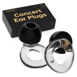 Concert Ear Plugs, 𝟐𝟎𝟐𝟓 𝐔𝐩𝐠𝐫𝐚𝐝𝐞 High Fidelity Hearing Protection for Rave、Festival、Musicians、Travel, Comfortable Silicone EarPlugs for Concerts、Work,30 dB Noise Reduction Gifts for Everyone