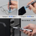 SHARDEN Mini Electric Screwdriver, 29 in 1 Small Electric Screw Driver Kit with 24 Magnetic Bits, Precision Cordless Repair Tool for Phone, Camera, Laptop, Watch