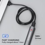 SHARDEN Mini Electric Screwdriver, 29 in 1 Small Electric Screw Driver Kit with 24 Magnetic Bits, Precision Cordless Repair Tool for Phone, Camera, Laptop, Watch