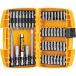 DEWALT Screwdriver Bit Set with Tough Case, 45-Piece (DW2166), Grey/Silver Screwdriving Set with Tough Case