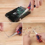 WORKPRO 6" Needle Nose Pliers (Smooth Jaw), Mini Long Nose Pliers with Comfort Grip Handles, Jewelry Pliers for Wire Wrapping, Crafts, Jewelry Making Supplies