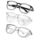 SQIMZAR 3 PCS Safety Glasses Goggles For Women Nurses Protective Eyewear,Anti Fog Safety Goggles