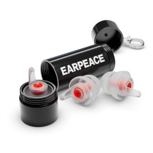 EarPeace Music - Concert Ear Plugs - Earplugs for Noise Reduction up to 26dB - High Fidelity Ear Plugs for Concerts, Musicians and Live Events - Reusable Earplugs - Includes 3 Filter Sets and Case