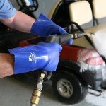 Wells Lamont Heavy Duty PVC Coated Work Gloves | Liquid/Chemical, Abrasion & Cut Resistant, Waterproof | Versatile, Flexible, Durable | Cotton Lining, Large (174L) , 12 inch Cuff , Blue