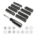 WORKPRO 450-Piece Drive Socket Set 1/2" 1/4" 3/8", CR-V Metric and Imperial with Quick-Release Ratchet Wrench, Spanners, Bits Set, Mechanics Tool for Car Repair