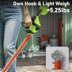 SUNCHERS 20V Max Hedge Trimmer Cordless, 22 Inch Tree Trimmer with 2 Batteries and Charger, Handheld Electric Trimmers, Grass Shrub Pruning Cutter, Lightweight & Compact Hedge Shear for Garden, Lawn