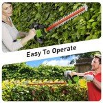 SUNCHERS 20V Max Hedge Trimmer Cordless, 22 Inch Tree Trimmer with 2 Batteries and Charger, Handheld Electric Trimmers, Grass Shrub Pruning Cutter, Lightweight & Compact Hedge Shear for Garden, Lawn