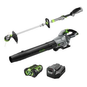 EGO ST6151LB 15-Inch 56-Volt Lithium-ion Cordless POWERLOAD™ String Trimmer with Aluminum Telescopic Shaft & 615 CFM Blower Combo Kit with 2.5Ah Battery and Charger Included