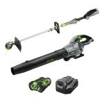 EGO ST6151LB 15-Inch 56-Volt Lithium-ion Cordless POWERLOAD™ String Trimmer with Aluminum Telescopic Shaft & 615 CFM Blower Combo Kit with 2.5Ah Battery and Charger Included