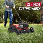 PowerSmart 21" 2-in-1 Push Lawn Mower, 125cc Engine, Adjustable Cutting Height, Lightweight, Easy Assembly