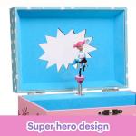 Jewelkeeper Girl Power Superhero Musical Jewelry Box with 2 Pullout Drawers, Fur Elise Tune