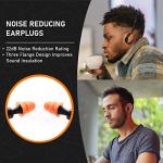2 Banded Ear Plugs with 10 Pairs of Replacement Pods - Reusable Shooters Ear Protection for Mowing Shooting Construction Hunting - Washable Gun Range Hearing Protection Ear Plugs for Noise Reduction