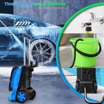 Electric Pressure Washer 4000 PSI - 25FT Hose & 36FT Cords Car Washer Machine with Foam Cannon, 4 Nozzle Tips, 2000W High Pressure Cleaner Machine for Cars/Fences/Driveways/Patios/Home Cleaning (Blue)