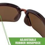 CROSSFIRE29117 Crossfire Brown Safety Glasses, Scratch-Resistant, Frameless